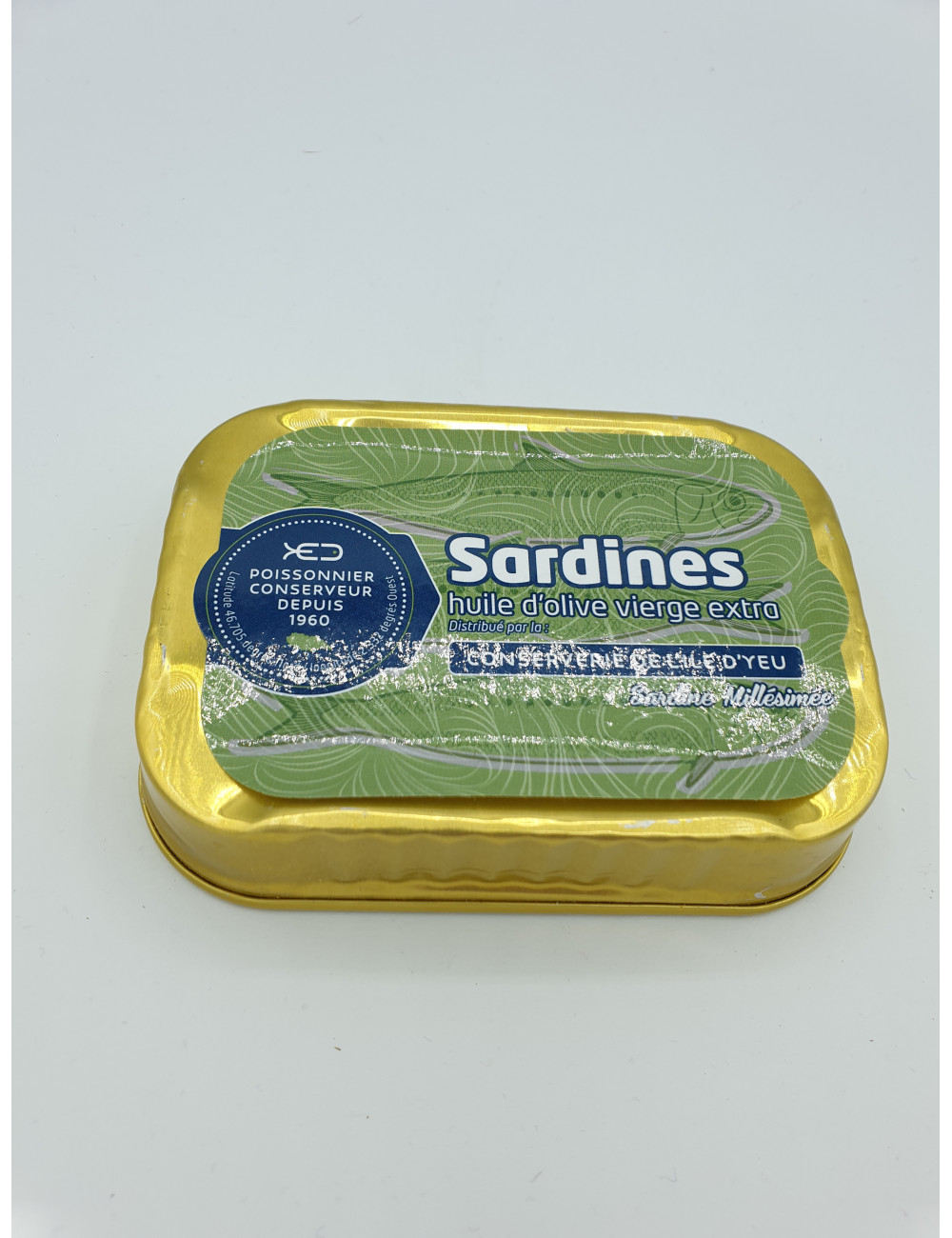 BOITE DE SARDINES HENNEQUIN HUILE OLIVE MILLESIMEES 115GRS