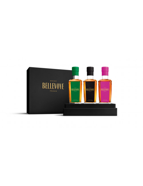 COFFRET PRESTIGE 3 X 20CL WHISKY BELLEVOYE