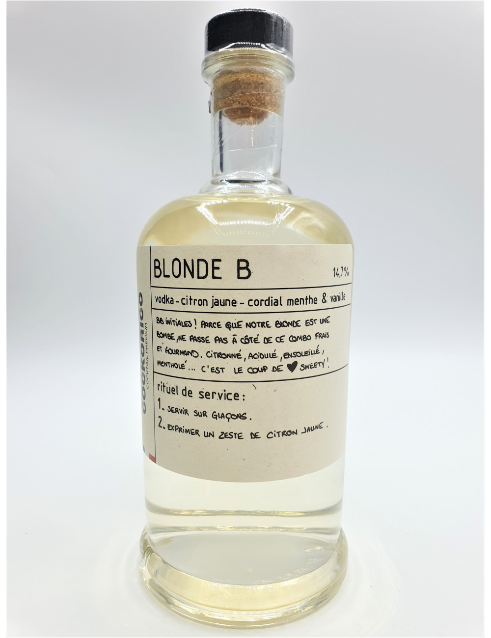 COCKORICO BLONDE B vodka vanille menth citron 70CL 14.8°
