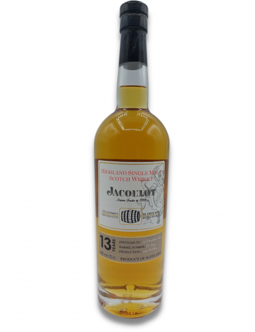 WHISKY HIGHLAND MALT 13 ANS FINISH MARC BOURGOGNE 43° JACOUL