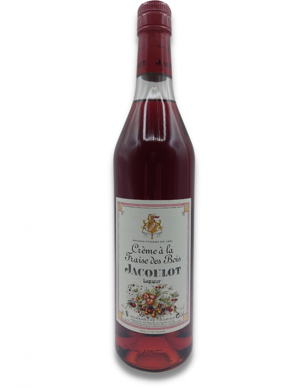 CREME DE FRAISE DES BOIS 18° JACOULOT 50 CL CREME DE FRAISE DES BOIS 18° JACOULOT 50 CL