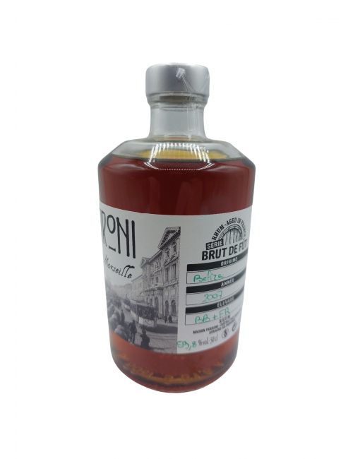 RHUM FERRONI SERIE BRUT DE FUT BELIZE  59.8°