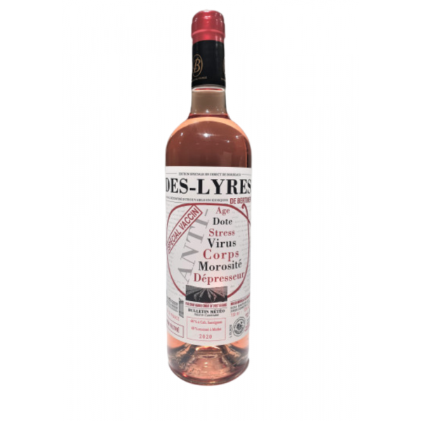 (RD) BLAYE COTES DE BORDEAUX ROSE DES LYRES BERTINERIE
